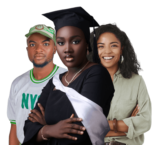 Three graduates of the AI Career Apprentice programme
